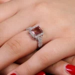 انگشتر الکساندریت زنانه کد 16225