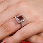 انگشتر الکساندریت زنانه کد 16226