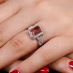 انگشتر الکساندریت زنانه کد 16227