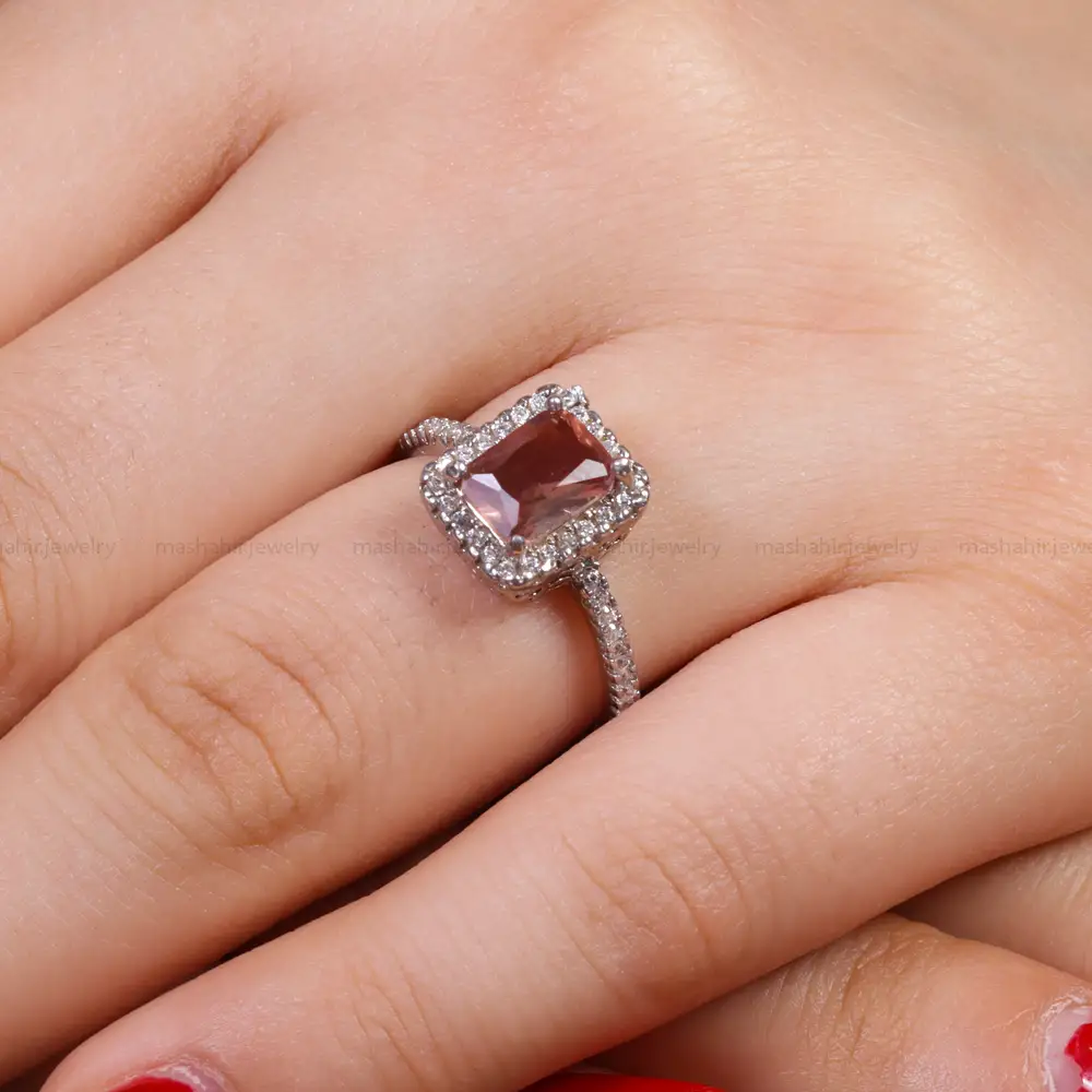 انگشتر الکساندریت زنانه کد 16234