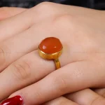 انگشتر عقیق زنانه کد 16243