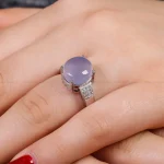 انگشتر عقیق سوسنی زنانه کد 16245