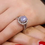 انگشتر عقیق سوسنی زنانه کد 16253