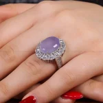 انگشتر عقیق سوسنی زنانه کد 16260