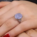 انگشتر عقیق سوسنی زنانه کد 16261