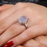 انگشتر عقیق سوسنی زنانه کد 16262