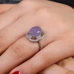 انگشتر عقیق سوسنی زنانه کد 16263