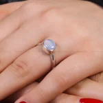 انگشتر عقیق سوسنی زنانه کد 16266