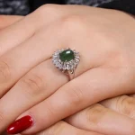 انگشتر زمرد زنانه کد 16269