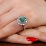 انگشتر زمرد زنانه کد 16271