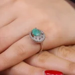 انگشتر زمرد زنانه کد 16279