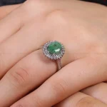 انگشتر زمرد زنانه کد 16282