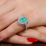 انگشتر زمرد سنتاتیک زنانه کد 16298