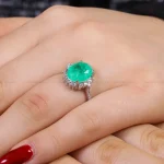 انگشتر زمرد سنتاتیک زنانه کد 16305