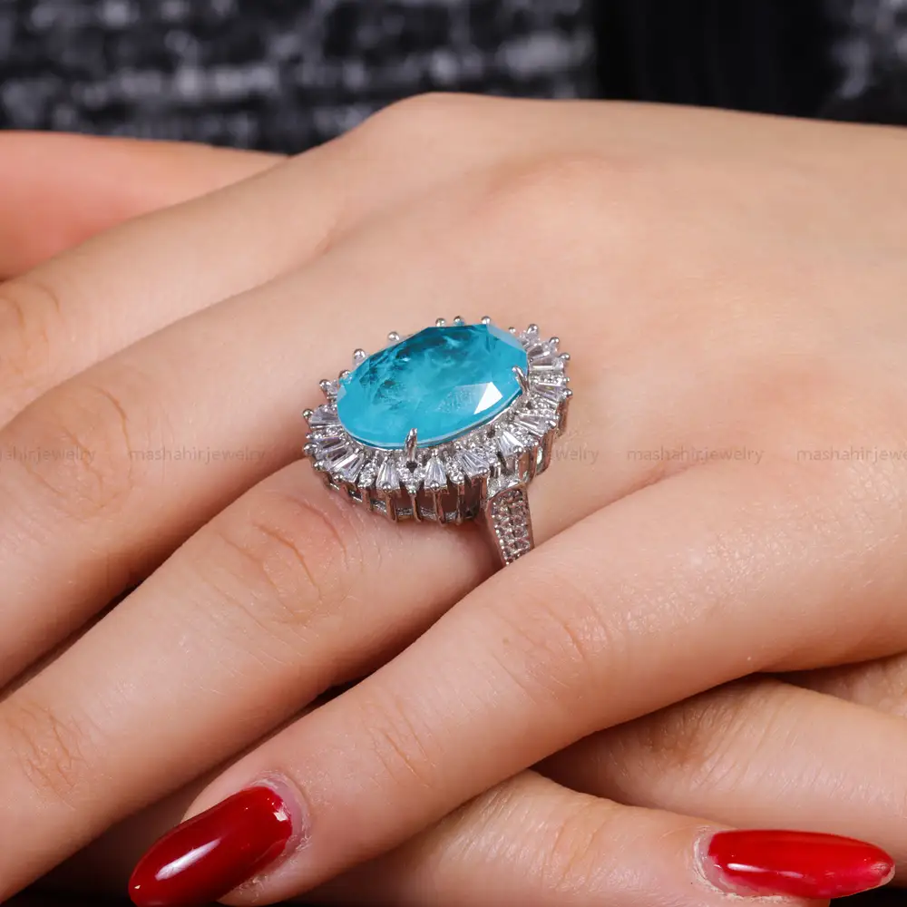 انگشتر توپاز سنتاتیک زنانه کد 16322
