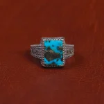 انگشتر فیروزه شجری مردانه کد 16339