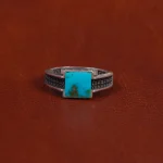 انگشتر فیروزه شجری مردانه کد 16354