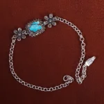 دستبند فیروزه زنانه کد 16417