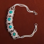 دستبند فیروزه زنانه کد 16421