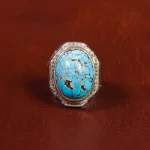 انگشتر فیروزه شجری مردانه کد 16435