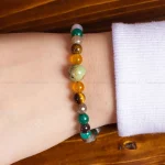 دستبند عقیق زنانه کد 16580