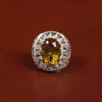 انگشتر سیترین مردانه کد 16324