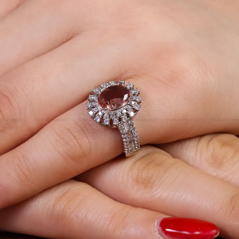 انگشتر الکساندریت زنانه کد 16240