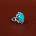 انگشتر فیروزه شجری زنانه کد 16589