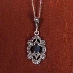 گردنبند یاقوت کبود زنانه کد 16624