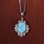 گردنبند فیروزه زنانه کد 16670