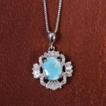 گردنبند فیروزه زنانه کد 16688