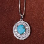 گردنبند فیروزه زنانه کد 16694