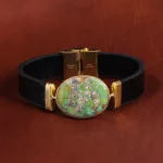 دستبند چرم فیروزه کد 16758