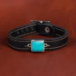 دستبند چرم فیروزه کد 16785