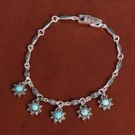 دستبند فیروزه زنانه کد 16791