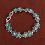 دستبند فیروزه زنانه کد 16794