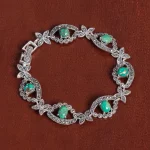 دستبند فیروزه زنانه کد 16795