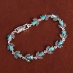 دستبند فیروزه زنانه کد 16796
