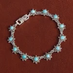 دستبند فیروزه زنانه کد 16797