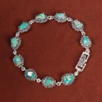 دستبند فیروزه زنانه کد 16804