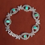 دستبند فیروزه زنانه کد 16807