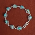 دستبند فیروزه زنانه کد 16809