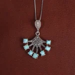 گردنبند فیروزه زنانه کد 16817