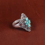 انگشتر فیروزه شجری زنانه کد 16825