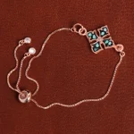 دستبند مسی فیروزه کوب کد 16872