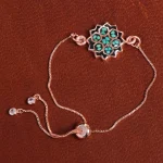 دستبند مسی فیروزه کوب کد 16876