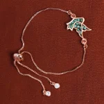 دستبند مسی فیروزه کوب کد 16878