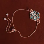 دستبند مسی فیروزه کوب کد 16880