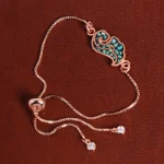 دستبند مسی فیروزه کوب کد 16882