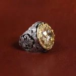 انگشتر موزانایت مردانه کد 16906